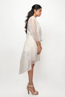 Sepia Stories Pipaa Silk Dress in Off-White