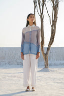 The Loom Art Skyline Co-ord (Set of 2) Handwoven Chanderi Silk Co-ord (Set of 2)