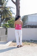 anushé pirani Recycled Cotton Women Fuchsia Top