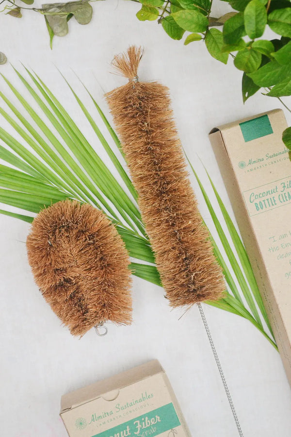 Almitra Sustainables Coconut fiber – Bottler Cleaner & Vegetable Cleaner