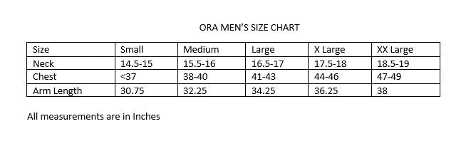 Ora Organics Men's Off White and Cream Jay Shirt