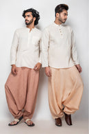 Sepia Stories Paes Linen Pants in Saffron
