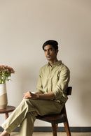 Anushé Pirani Hemp Cotton Men's Moss Green Jumpsuit