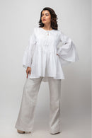 Sepia Stories Sinop Cotton Top in White