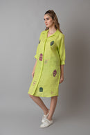 The House of Hemp Sage Green Key to Life Long Shirt