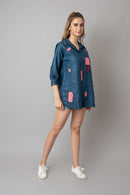 The House of Hemp Denim Blue Overthinking Shirt
