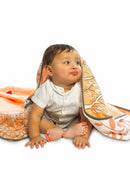 Tinylane Peachy Skies Reversible Baby Blanket | 120 x 120 cm