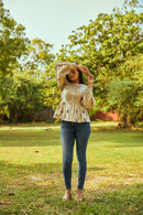 The Conscious Closet  Lavender Leaflet Blouse - Top