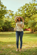 The Conscious Closet  Lavender Leaflet Detachable Dress in Handloom Cotton
