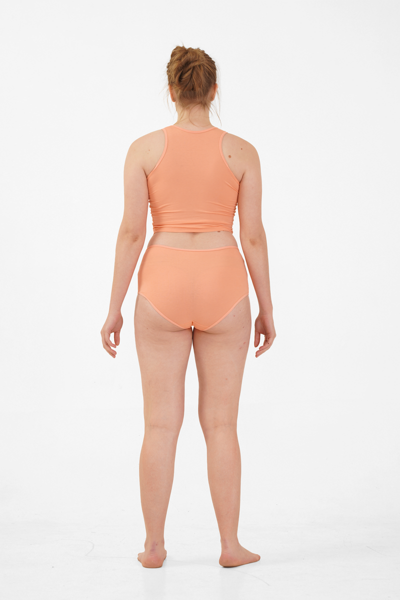 Nude & Not Organic Cotton Cat Vest (Amber Peach)