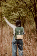 Arden Vegan Leather Bagpack - Green