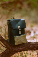 Arden Vegan Leather Bagpack - Green