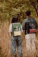 Arden Vegan Leather Bagpack - Green