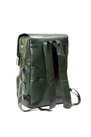 Arden Vegan Leather Bagpack - Green