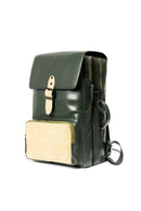 Arden Vegan Leather Bagpack - Green
