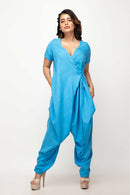 Sepia Stories Yata Cotton Jumpsuit in Blue
