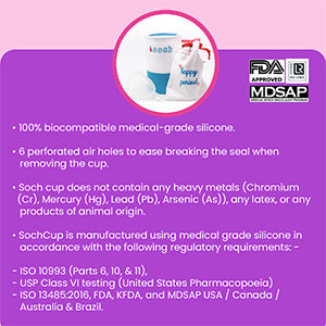 Menstrual Cup (Improved Design) (FDA Approved)