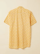 Patrah Block Yellow Elephant Printed Shirt