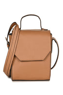 Green Hermitage Asteria Vegan Leather Satchel/Crossbody Bags (Caramel)