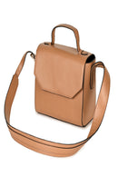 Green Hermitage Asteria Vegan Leather Satchel/Crossbody Bags (Caramel)