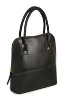 Green Hermitage Theia Vegan Leather Shoulder Bag (Black)