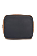 Green Hermitage Vanadey Vegan Leather Satchel/Crossbody Bag (Navy Blue & Caramel)