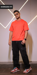 red color oversized t-shirt
