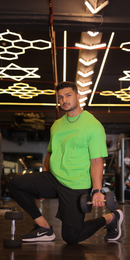 Oversized Men T-shirt in Bio Green