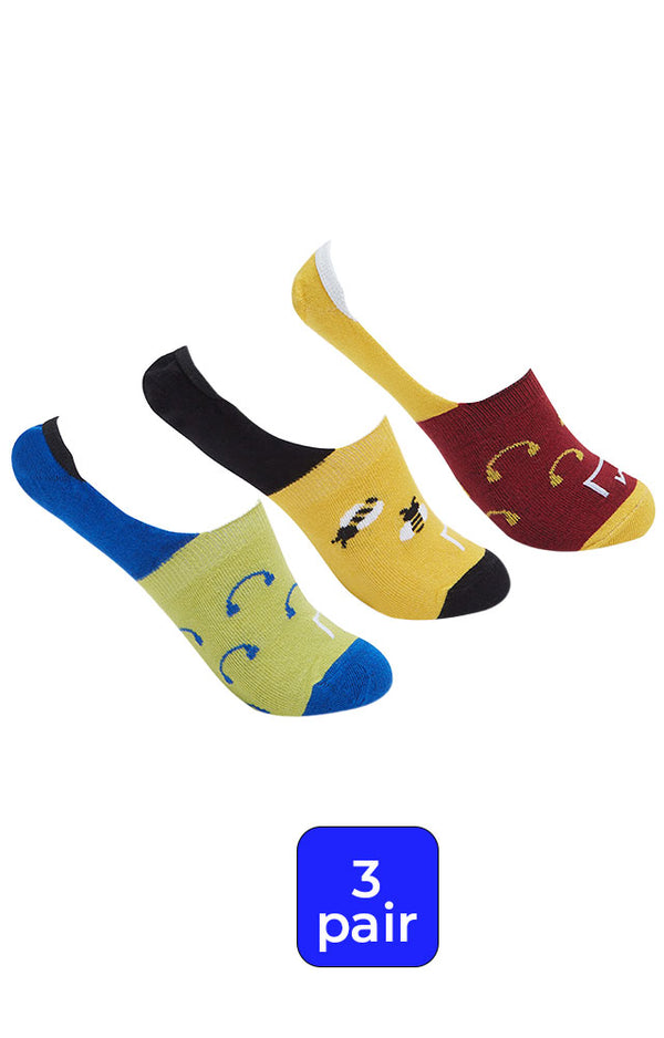RFG No Show  Bamboo Socks | Pack of 3 | Odour-Free & Breathable | Padded Base & Anti-bacterial | 3X Softer than Cotton Socks