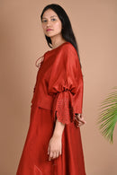 Ethically made Chanderi cutout jacket
