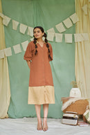 The Conscious Closet Raw Umber Detachable Dress