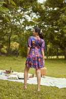 The Conscious Closet Dreamy Sunset Printed Detachable Dress