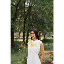 AC By Aratrika Chauhan 100% Organic Cotton Linen White Dress