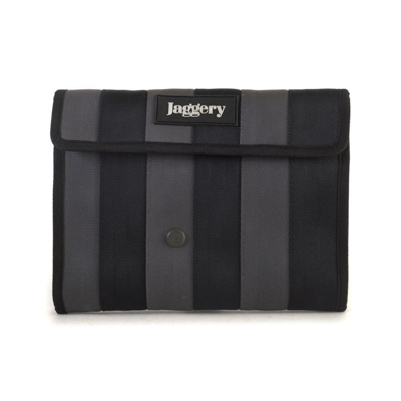 Jaggery Noir Life Organizer in Grey & Black Seat Belt [iPad Mini & A5 Diary case]