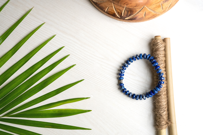 Bamboology Real Lapis Lazuli For Wisdom, Self-Expression, Insomnia, Depression And Thyroid Issues