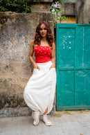 Shvet Handloom Cotton Stylish Corset Top