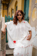 SHVET- KAFTAN JAMDANI Handloom DHOTI SET