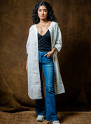 SHVET- FULL KAFTAN | Sustainable Fashion | Prathaa