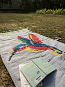 The Mango Tree Handwoven Organic Cotton Hummingbird Dhurrie