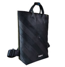 Jaggery Noir Day Tripper Backpack in Rescued Car Seat Belts