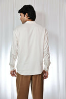 Earth Republic 100% Sustainable Sugarcane Fabric White Cellar Handcrafted Shirt