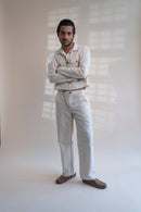 100% Organic Cotton Dawning Shirt Jacket & Wide Leg Pants Set