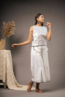 Taraasi Women's Handwoven Muslin Cotton Beautiful Co-Ord Set