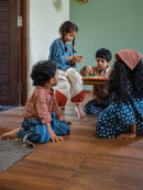 Prathaa 100% Kids Cotton Kurta with Mandarine Collar