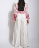 The Loom Art  Ikigai Magenta Silk Top