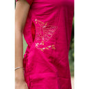 AC By Aratrika Chauhan 100% Organic Linen Majenta Kurti-Pant