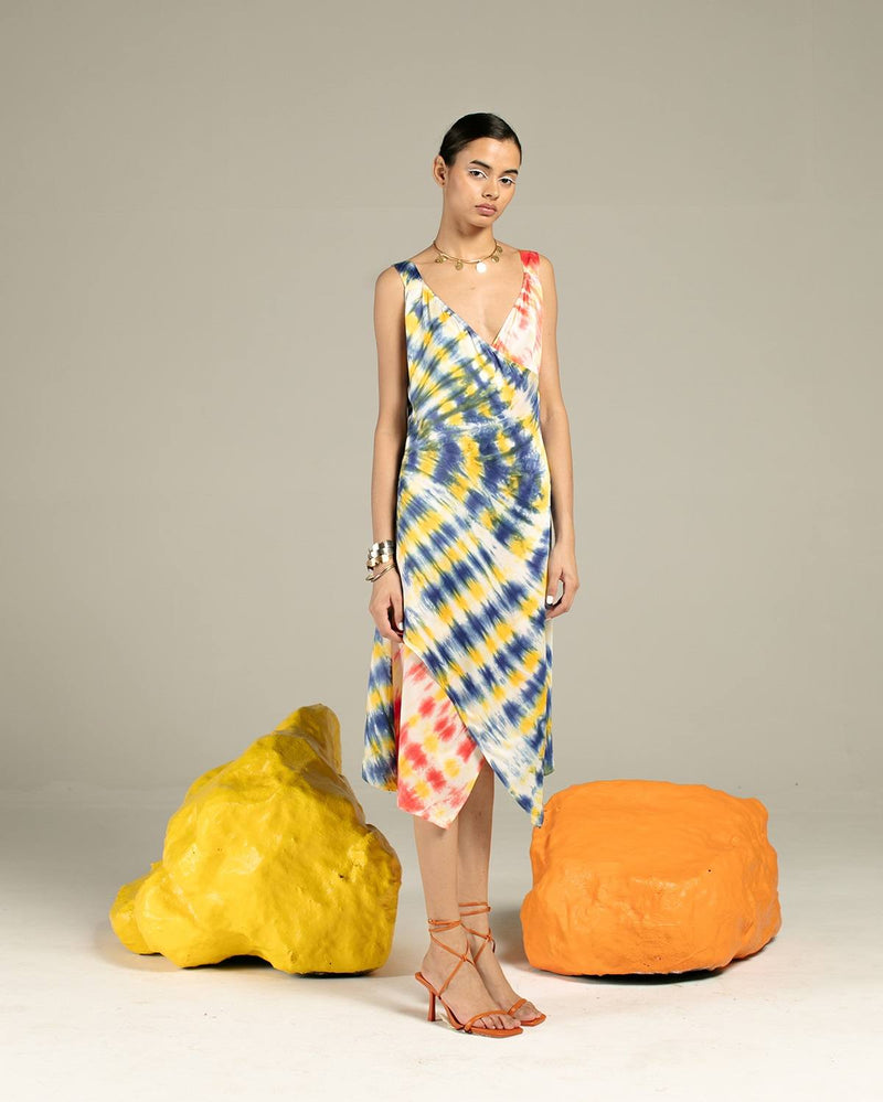 Studio Rigu  Jaipur Strappy Dress in Vegan Silk