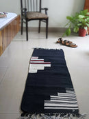 The Mango Tree Organic Cotton Handwoven North Star Black Runner