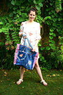 Use Me Works Upcycled Denim Tote