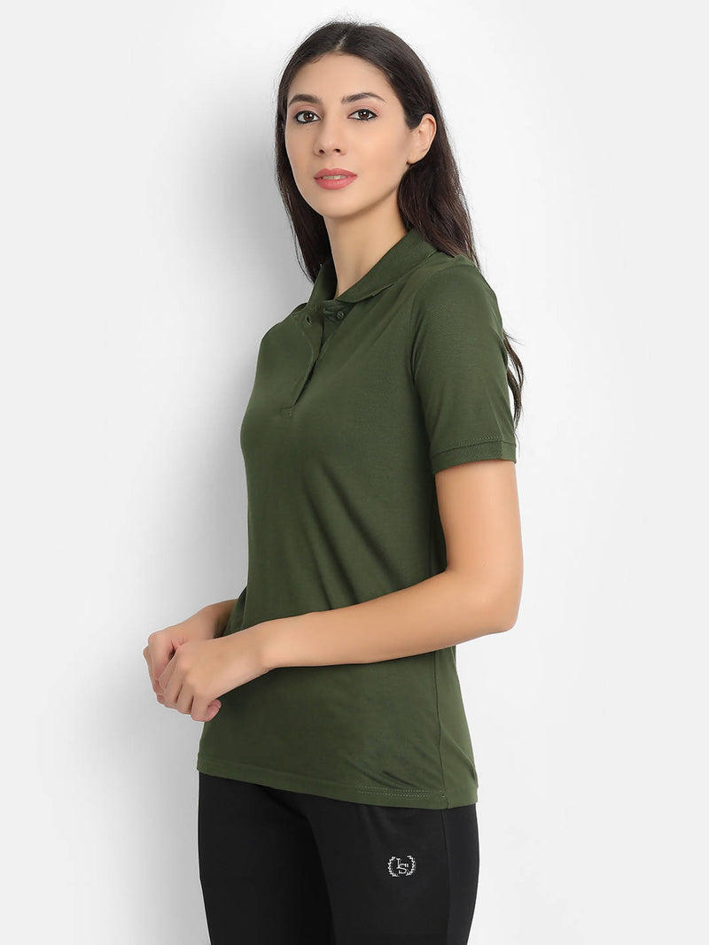 Organic Bamboo Fabric Women's Polo Shirt